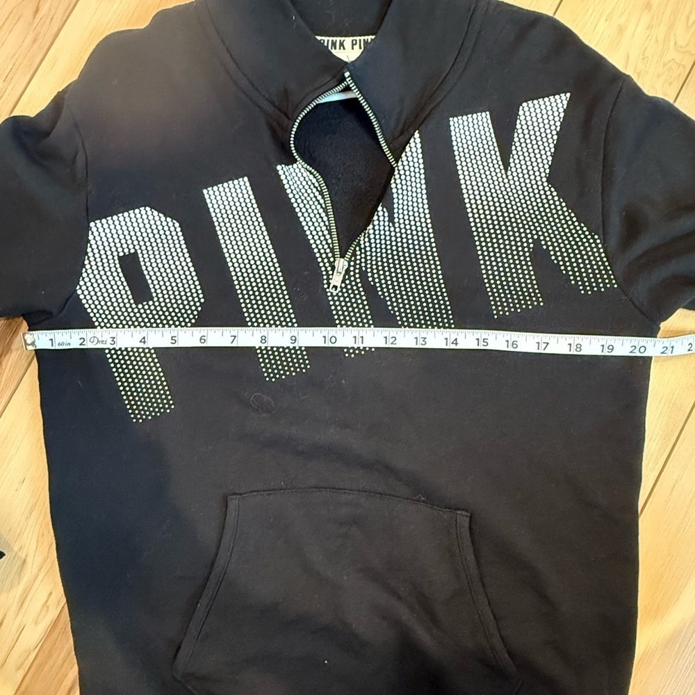 Victoria's Secret Black Zip Up Sweater - Picture 4 of 4